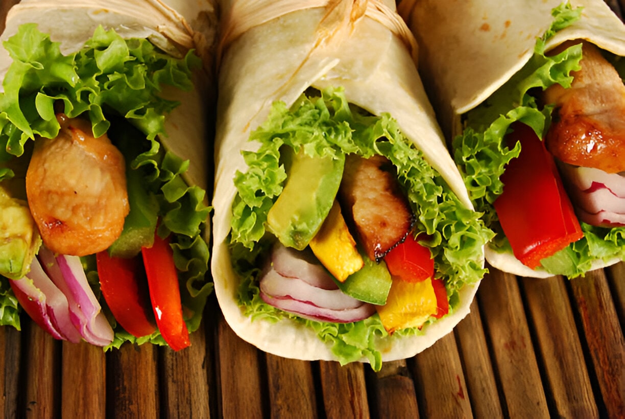 Wrap au poulet et avocat