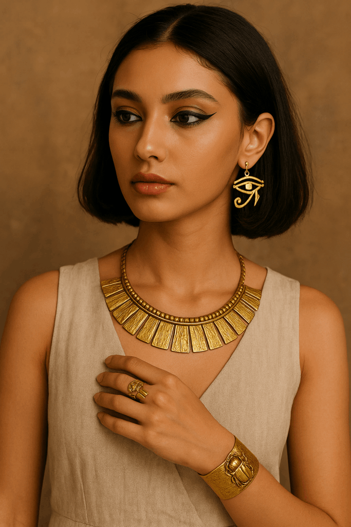 Collier inspiré des bijoux égyptiens pour un look moderne